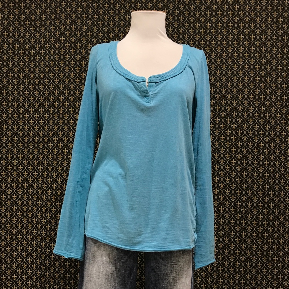 Free People Patches of Lace Henley